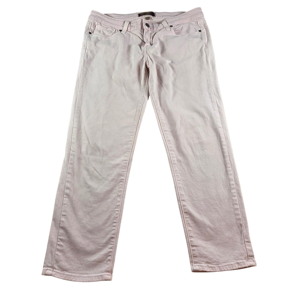 Paige Women 29 Pink Roxie Capri Jeans Lavender Low Rise Stretch‎ Pants Coquette